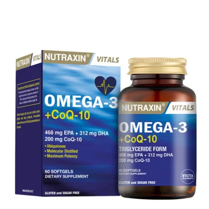 Omega-3+Coenzyme (Koenzim) Q-10 Yumuşak Kapsül
